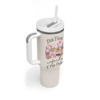 Cafecito & Chisme Tumbler With Handle Concha Pun Gift Mexican Themed Gifts in Spanish - Wonder Print Shop