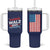 Harris Walz 2024 For The People Tumbler With Handle Vote Blue Vice President VP American Flag - Wonder Print Shop