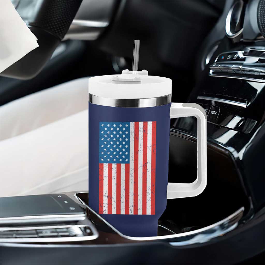 Harris Walz 2024 For The People Tumbler With Handle Vote Blue Vice President VP American Flag - Wonder Print Shop