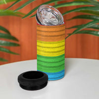 LGBTQ Pride 4 in 1 Can Cooler Tumbler Kiss Whoever The Fuck You Want LGBT Rainbow Flag