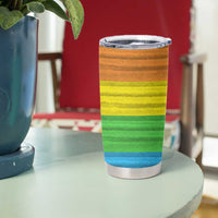 LGBTQ Pride Tumbler Cup Kiss Whoever The Fuck You Want LGBT Rainbow Flag