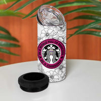 In A World Full Of Princesses Be A Chingona 4 in 1 Can Cooler Tumbler Dia De Los Muertos Flower Spanish Slang