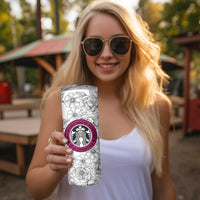 In A World Full Of Princesses Be A Chingona Skinny Tumbler Dia De Los Muertos Flower Spanish Slang