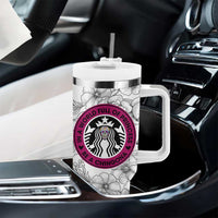 In A World Full Of Princesses Be A Chingona Tumbler With Handle Dia De Los Muertos Flower Spanish Slang