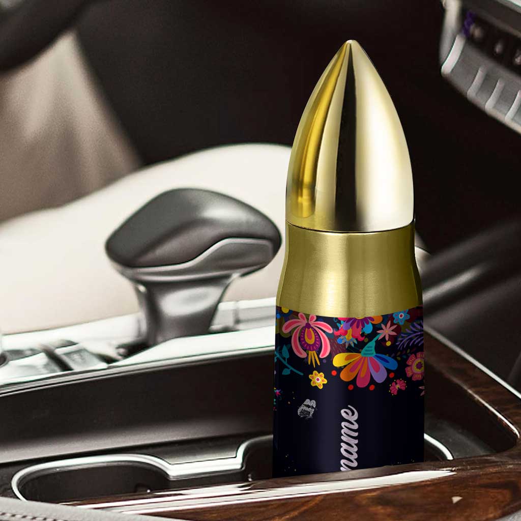 Personalized Chingona Bullet Tumbler Custom Name Latina Mexican Girl In A World Full Of Princesses Be A Chingona