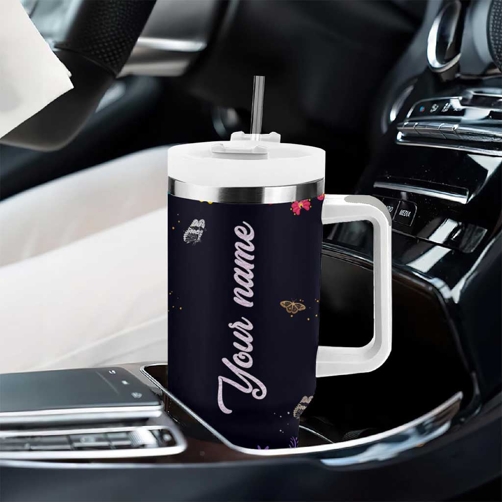 Personalized Chingona Tumbler With Handle Custom Name Latina Mexican Girl In A World Full Of Princesses Be A Chingona