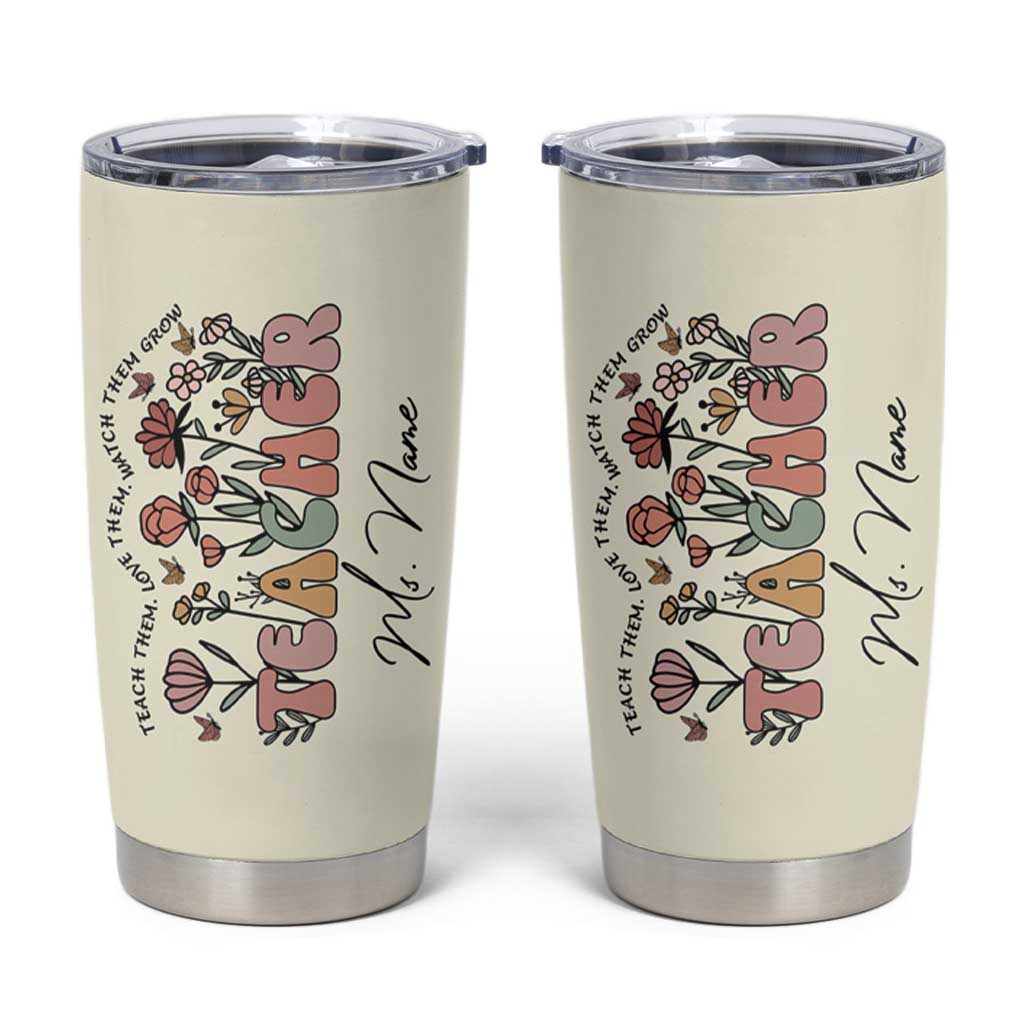 Personalized Teacher Appreciation Gifts Tumbler Cup Custome Name Back to School Thank You Christmas Gift Bulk - Wonder Print Shop