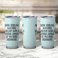Funny Coworker Gifts Tumbler Cup Work Forecast Sarcastic Gag Present for Boss Employer Teal Mint - Wonder Print Shop