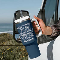 Funny Coworker Gifts Tumbler With Handle Work Forecast Sarcastic Gag Present for Boss Employer Navy - Wonder Print Shop