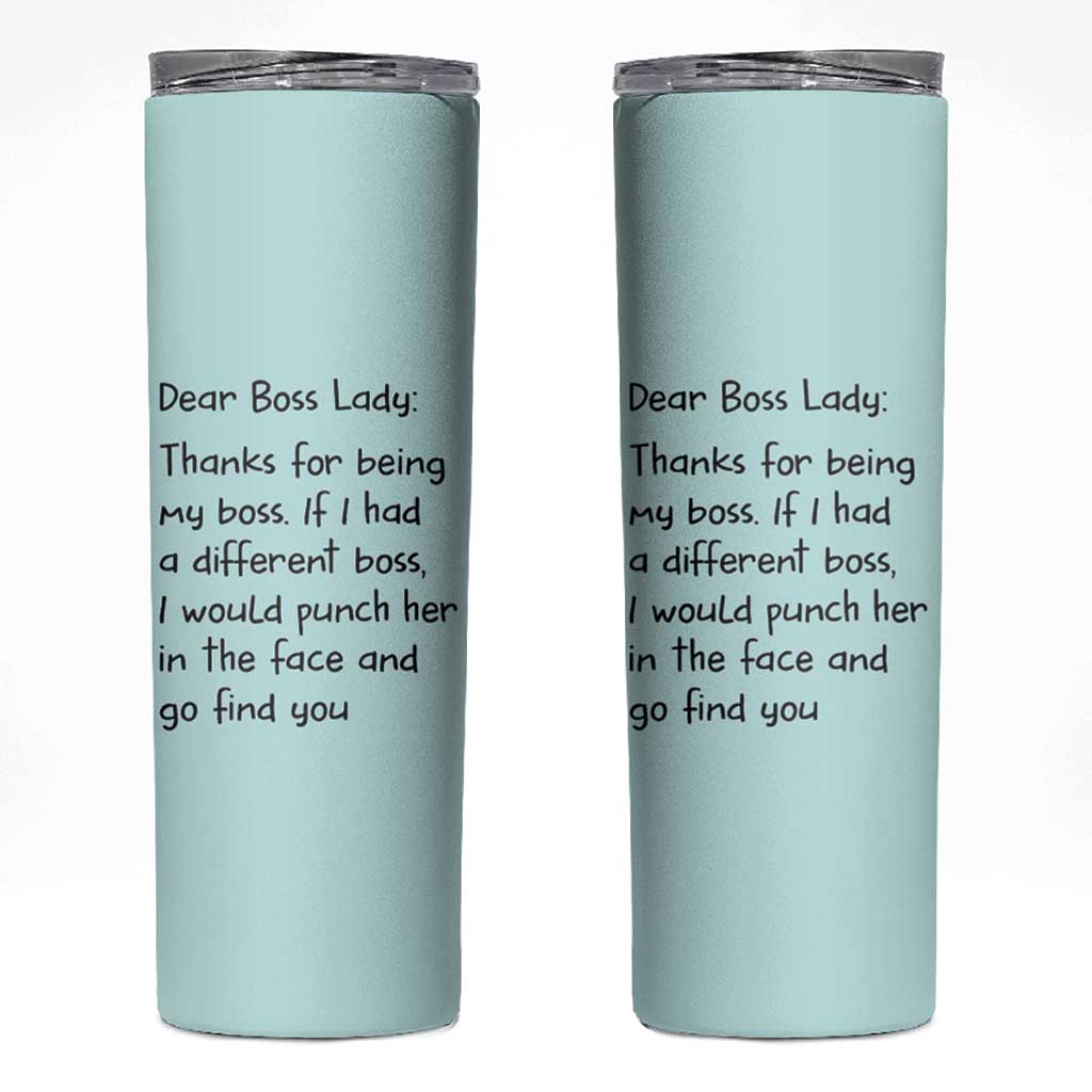 Funny Boss Gifts for Women Skinny Tumbler Bosses Day Funny Boss Lady Gift Ideas - Wonder Print Shop