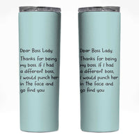 Funny Boss Gifts for Women Skinny Tumbler Bosses Day Funny Boss Lady Gift Ideas - Wonder Print Shop