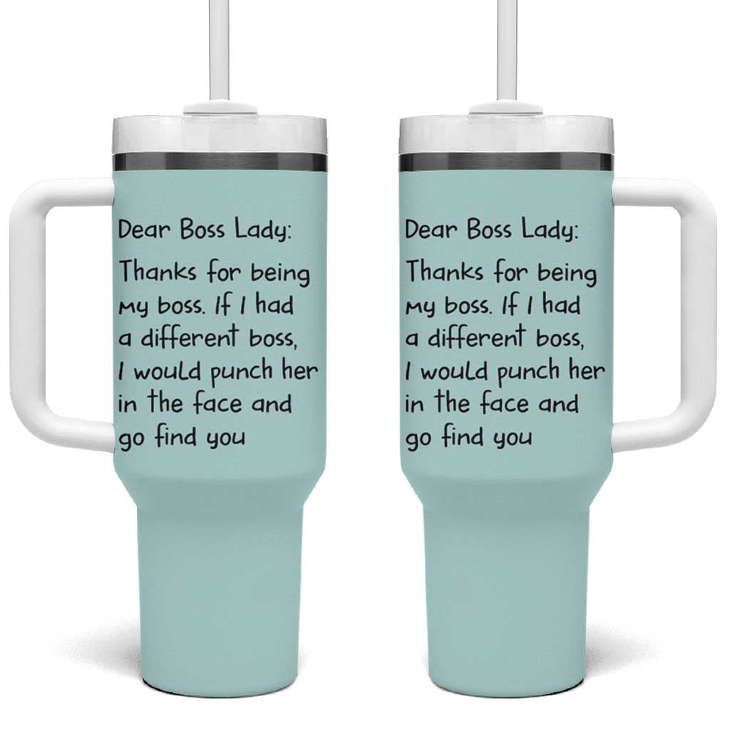 Funny Boss Gifts for Women Tumbler With Handle Bosses Day Funny Boss Lady Gift Ideas - Wonder Print Shop
