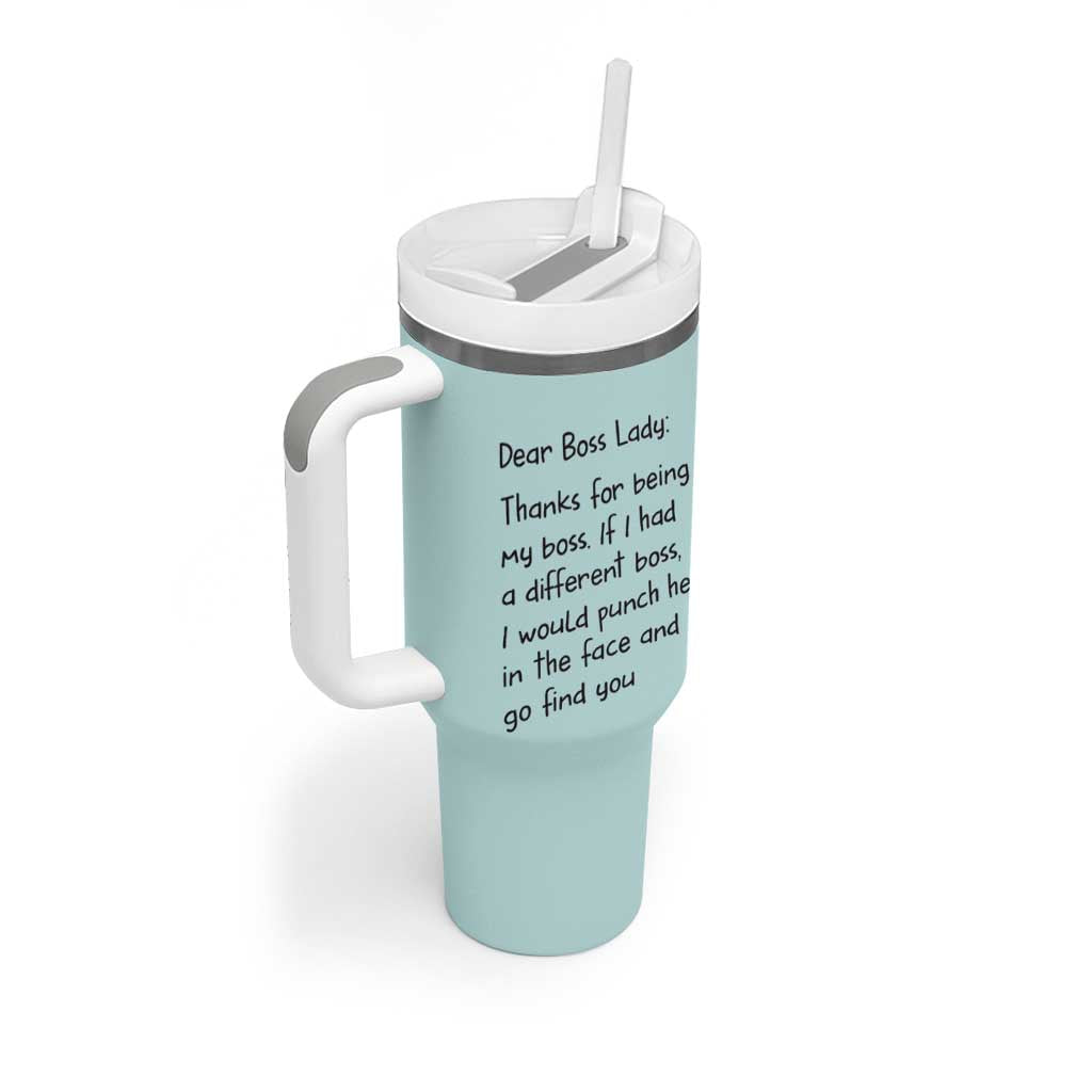 Funny Boss Gifts for Women Tumbler With Handle Bosses Day Funny Boss Lady Gift Ideas - Wonder Print Shop