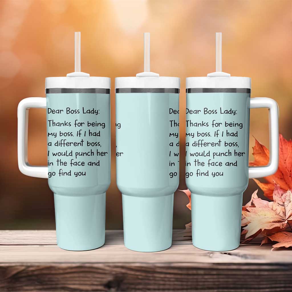 Funny Boss Gifts for Women Tumbler With Handle Bosses Day Funny Boss Lady Gift Ideas - Wonder Print Shop