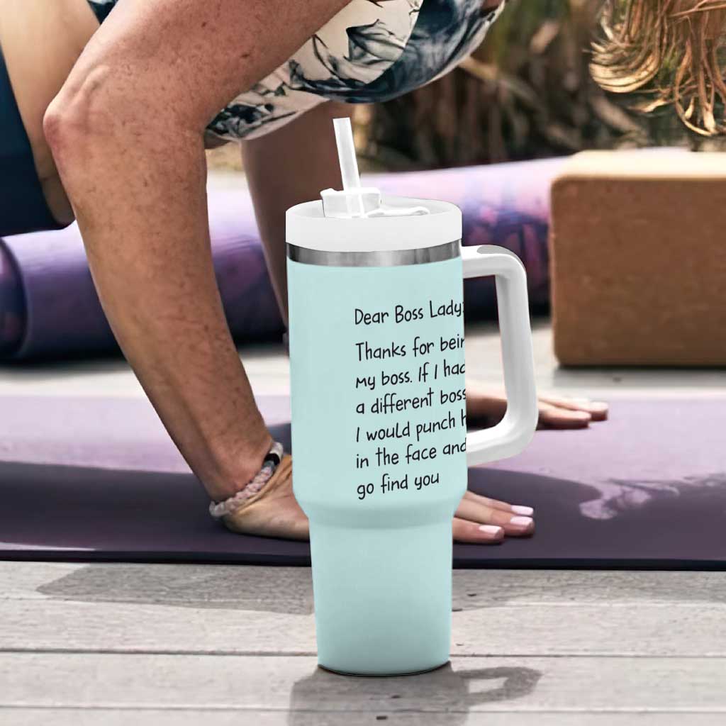 Funny Boss Gifts for Women Tumbler With Handle Bosses Day Funny Boss Lady Gift Ideas - Wonder Print Shop