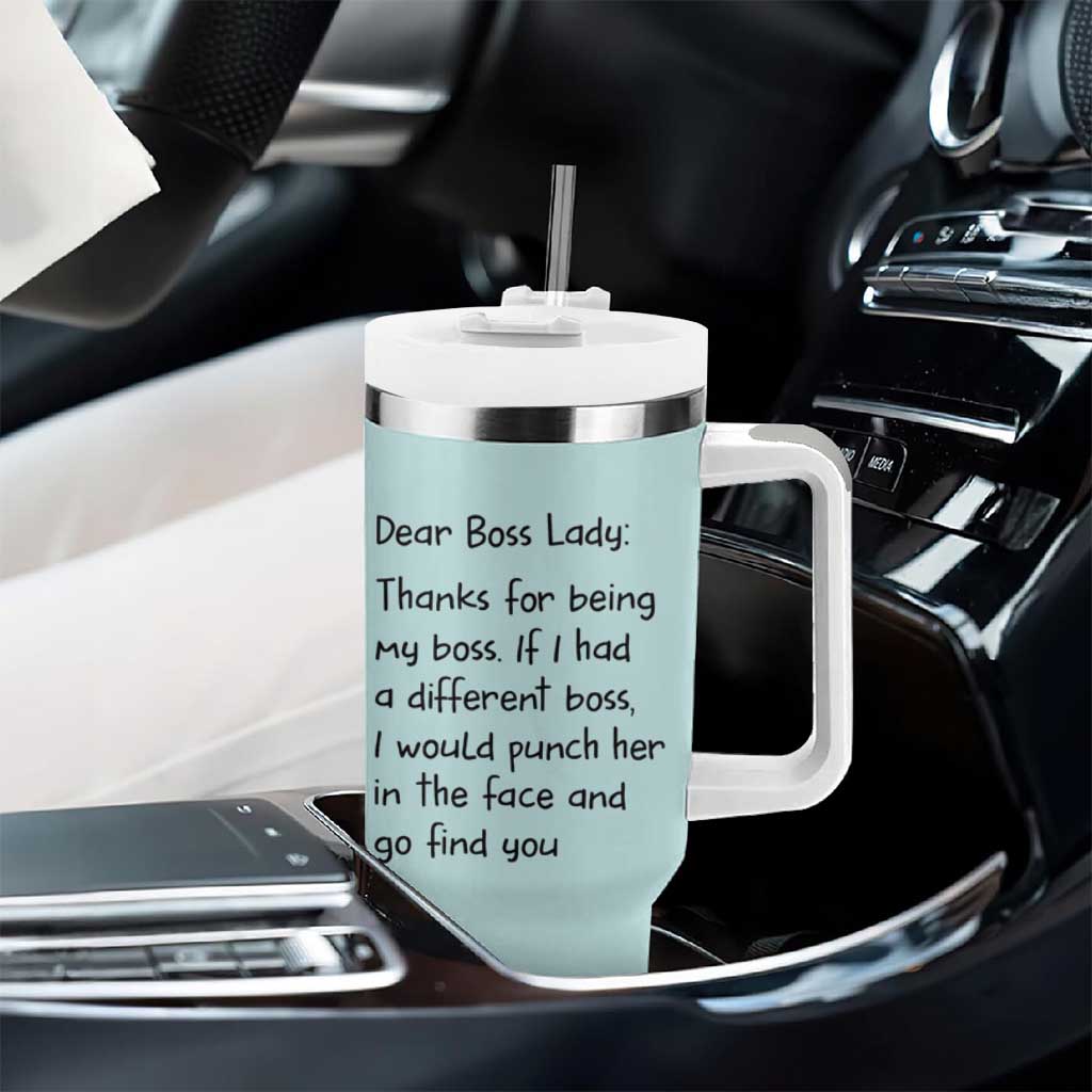 Funny Boss Gifts for Women Tumbler With Handle Bosses Day Funny Boss Lady Gift Ideas - Wonder Print Shop