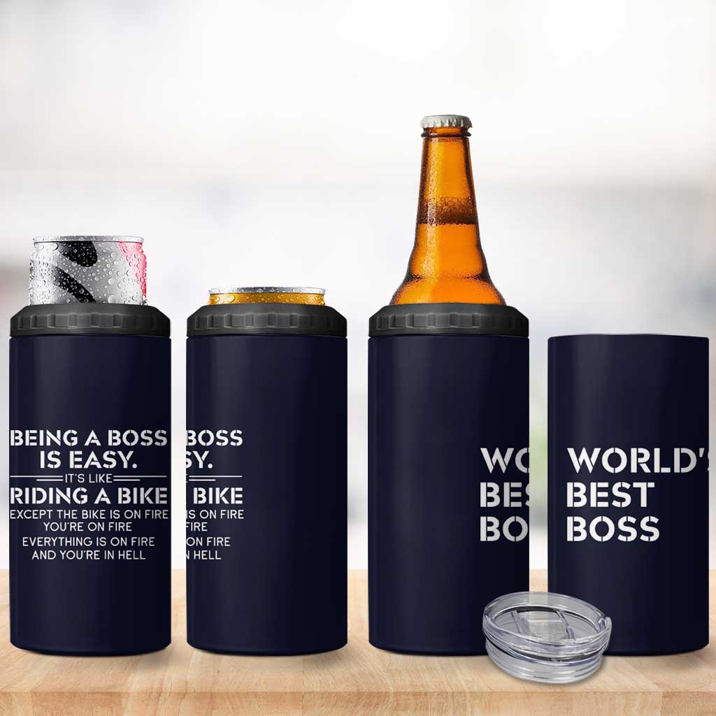 Funny Boss Gifts 4 in 1 Can Cooler Tumbler Birthday Christmas Gift from Employees - Wonder Print Shop