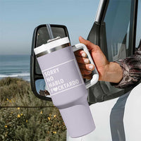 Sorry No Hablo Fuctardo Tumbler With Handle Funny Sarcastic Office Birthday Gift For Women Mom