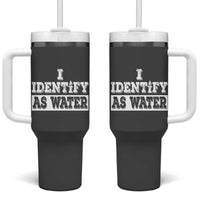 Gifts for Dad Tumbler With Handle I Identify As Water Birthday Present Idea for Him Men Boyfriend Husband - Wonder Print Shop