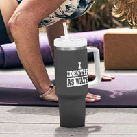 Gifts for Dad Tumbler With Handle I Identify As Water Birthday Present Idea for Him Men Boyfriend Husband - Wonder Print Shop