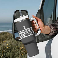 Gifts for Dad Tumbler With Handle I Identify As Water Birthday Present Idea for Him Men Boyfriend Husband - Wonder Print Shop