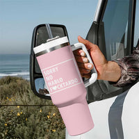 Sorry No Hablo Fuctardo Tumbler With Handle Men Women Office Work Employee Boss Coworkers Friends