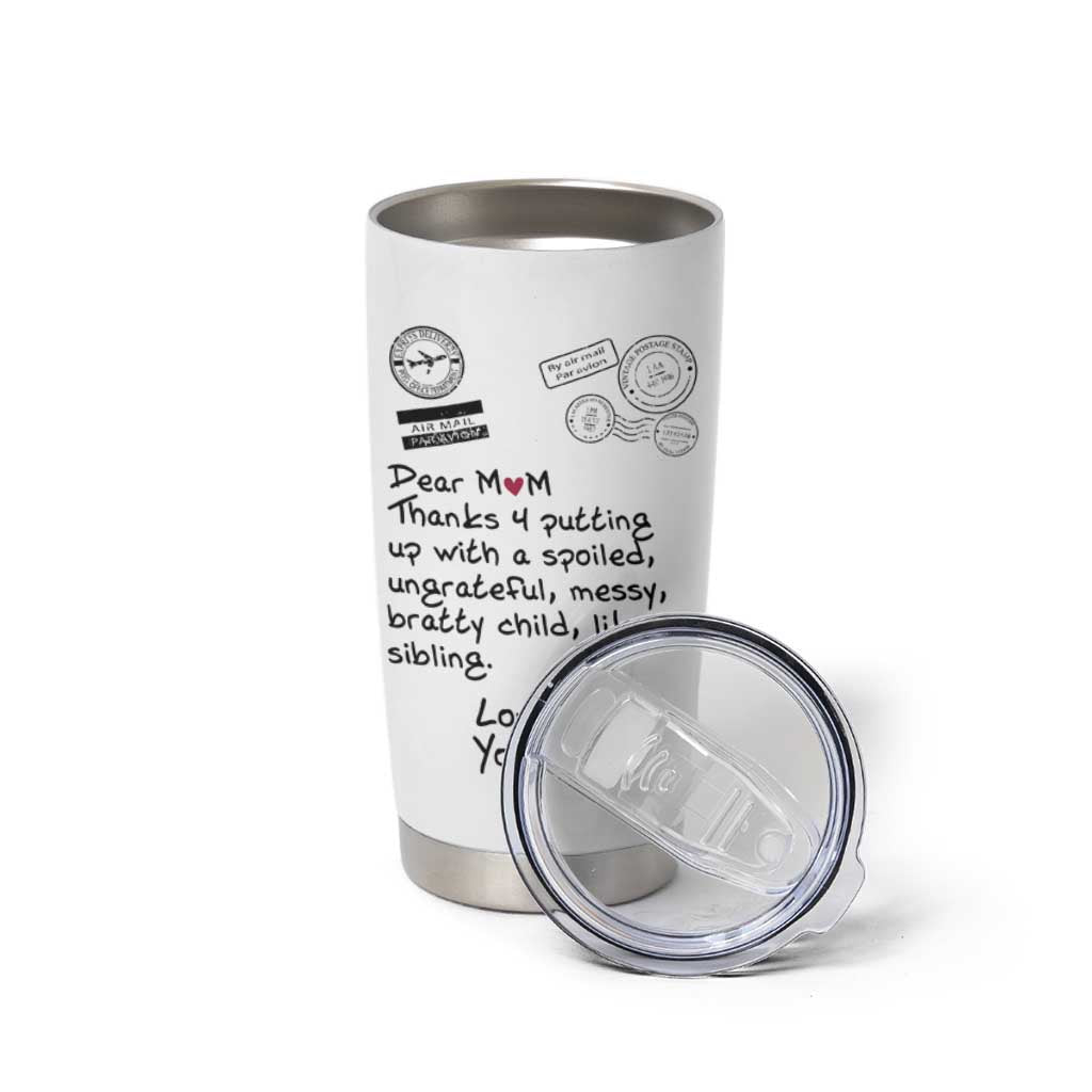 Mothers Day Mom Gifts Tumbler Cup Love, Your Favorite Best Birthday Presents