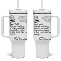 Mothers Day Mom Gifts Tumbler With Handle Love, Your Favorite Best Birthday Presents
