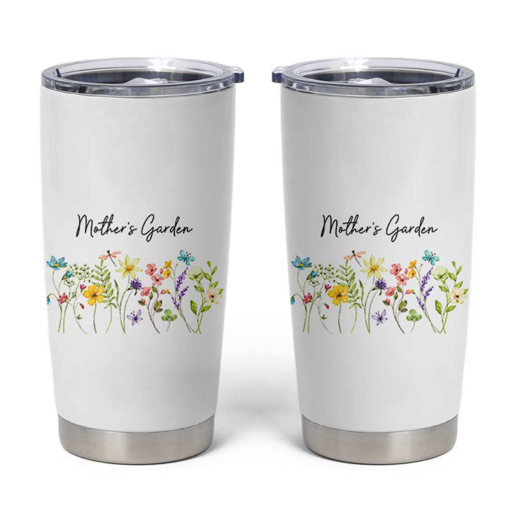 Mothers Garden Tumbler Cup Mother's Day Flower Mom Gifts