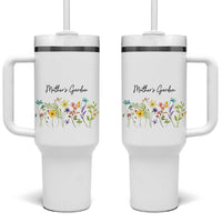 Mothers Garden Tumbler With Handle Mother's Day Flower Mom Gifts