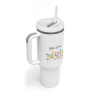 Mothers Garden Tumbler With Handle Mother's Day Flower Mom Gifts
