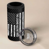 The Legend Has Retired 4 in 1 Can Cooler Tumbler Goodbye Present Farewell Gifts For Coworker US Flag