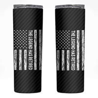 The Legend Has Retired Skinny Tumbler Goodbye Present Farewell Gifts For Coworker US Flag