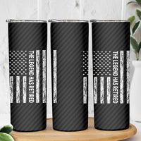 The Legend Has Retired Skinny Tumbler Goodbye Present Farewell Gifts For Coworker US Flag