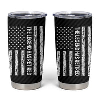 The Legend Has Retired Tumbler Cup Goodbye Present Farewell Gifts For Coworker US Flag