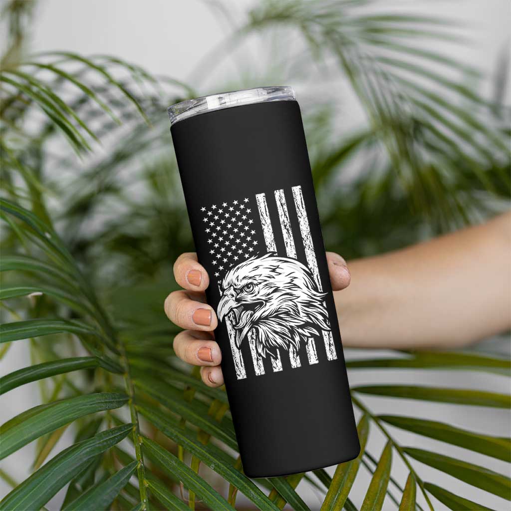 The Legend Has Retired Skinny Tumbler Goodbye Present Farewell Gifts For Coworker Eagle US Flag