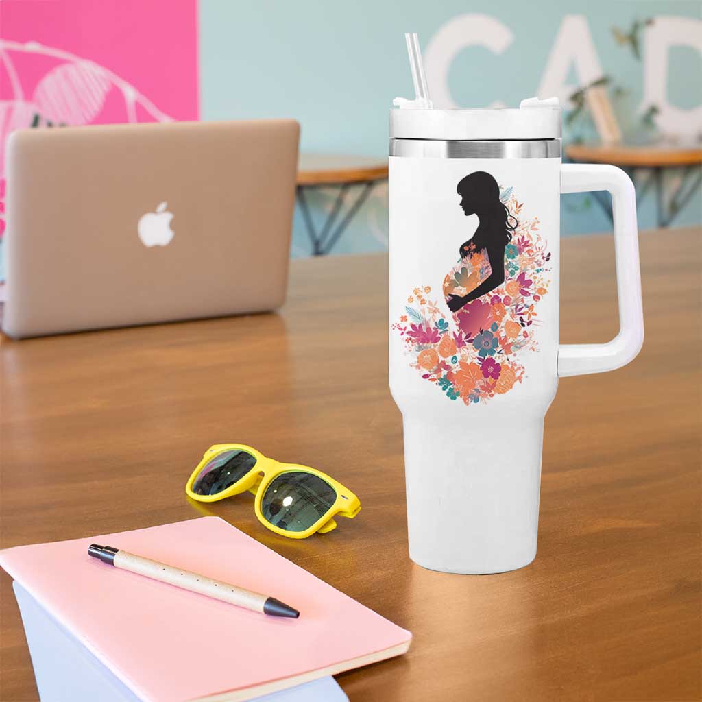 The Only Thing Better Than Being Your Mom Is Watching You Be A Mom Tumbler With Handle To My Daughter Become A Mommy