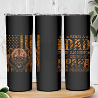 Gifts For Dad Skinny Tumbler Papabear Christmas Birthday Father's Day Gift American Flag - Wonder Print Shop