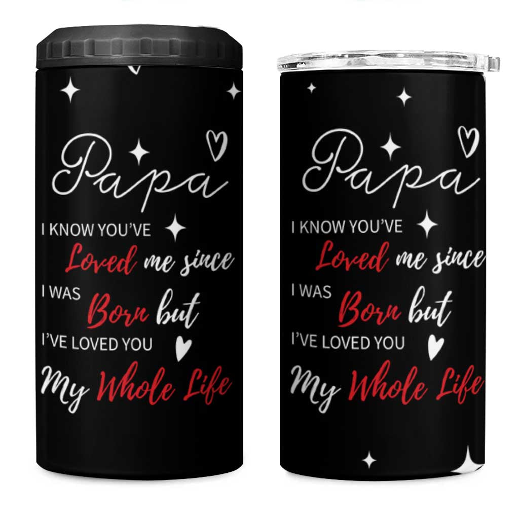 Gifts For Dad 4 in 1 Can Cooler Tumbler I Love You Dad Gift from Daughter Son - Wonder Print Shop
