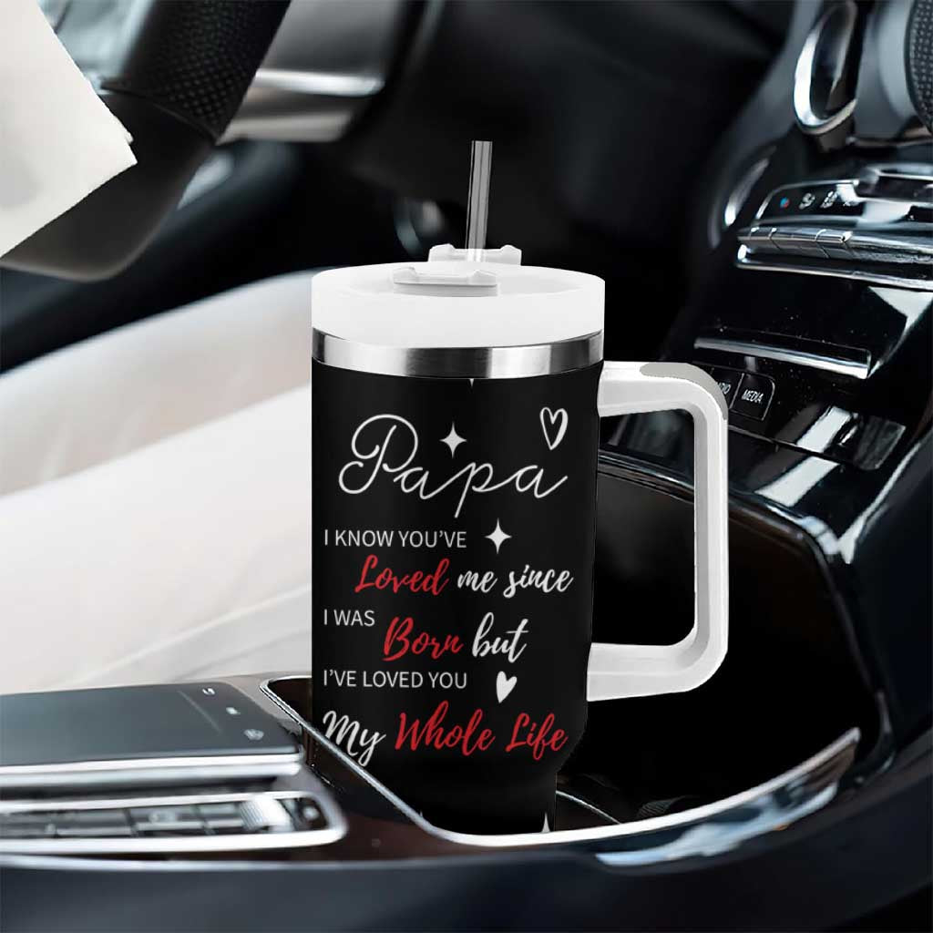 Gifts For Dad Tumbler With Handle I Love You Dad Gift from Daughter Son - Wonder Print Shop