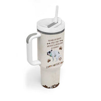 Dog Mom Gifts Tumbler With Handle Mothers Day Dog Lovers We Make Eye Contact While I Poop