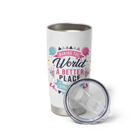 42th Birthday Gifts For Women Tumbler Cup Making The World A Better Place Since 1984