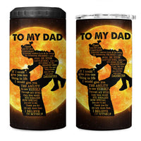 Dad Gifts From Daughter 4 in 1 Can Cooler Tumbler Fathers Day Girl Dad