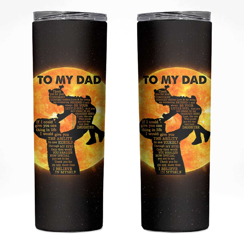 Dad Gifts From Daughter Skinny Tumbler Fathers Day Girl Dad