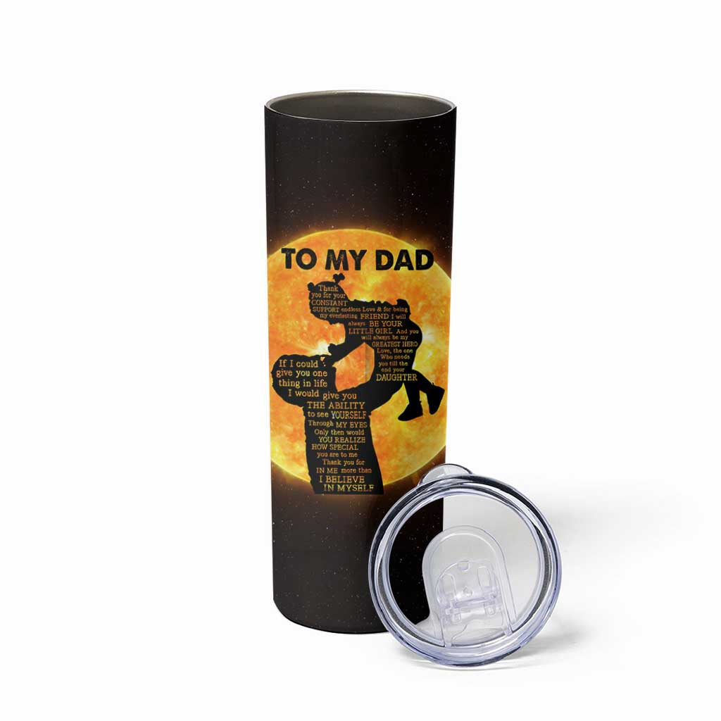 Dad Gifts From Daughter Skinny Tumbler Fathers Day Girl Dad