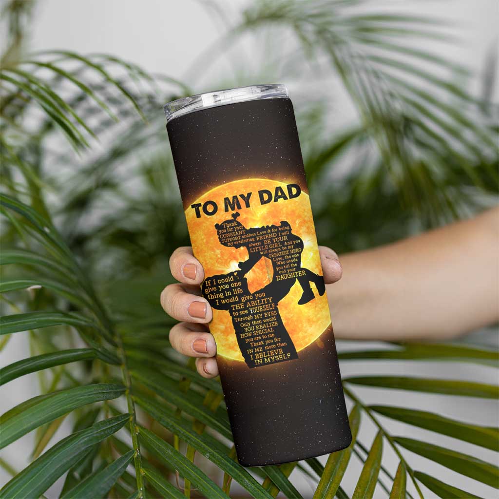 Dad Gifts From Daughter Skinny Tumbler Fathers Day Girl Dad