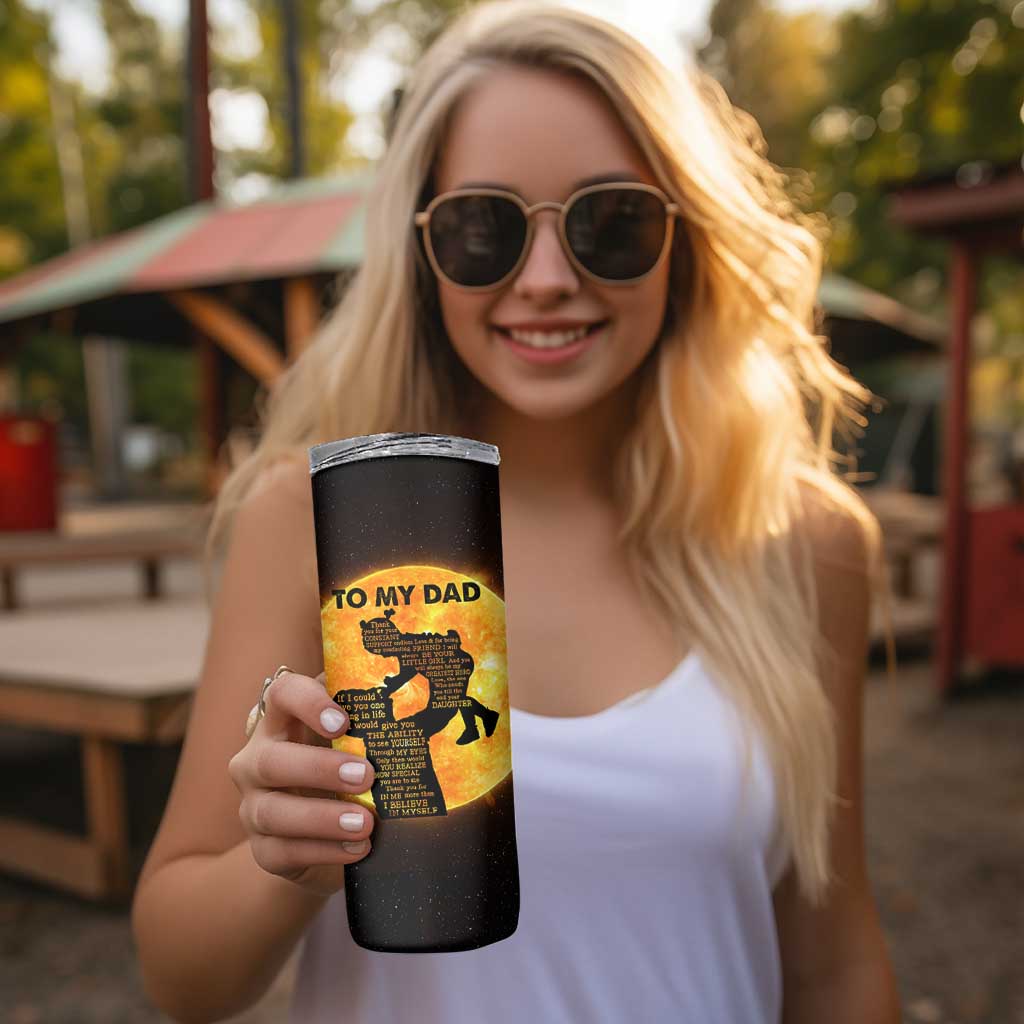 Dad Gifts From Daughter Skinny Tumbler Fathers Day Girl Dad