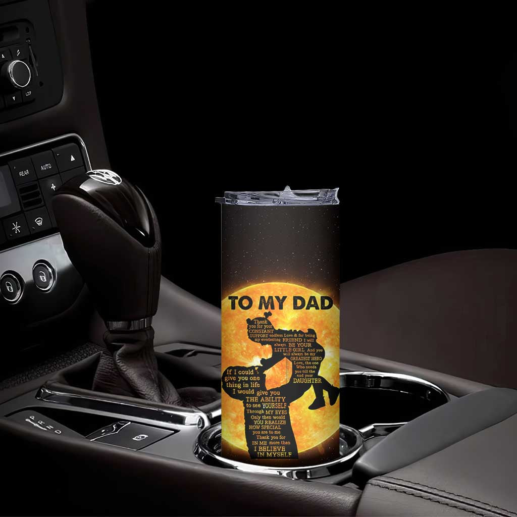 Dad Gifts From Daughter Skinny Tumbler Fathers Day Girl Dad