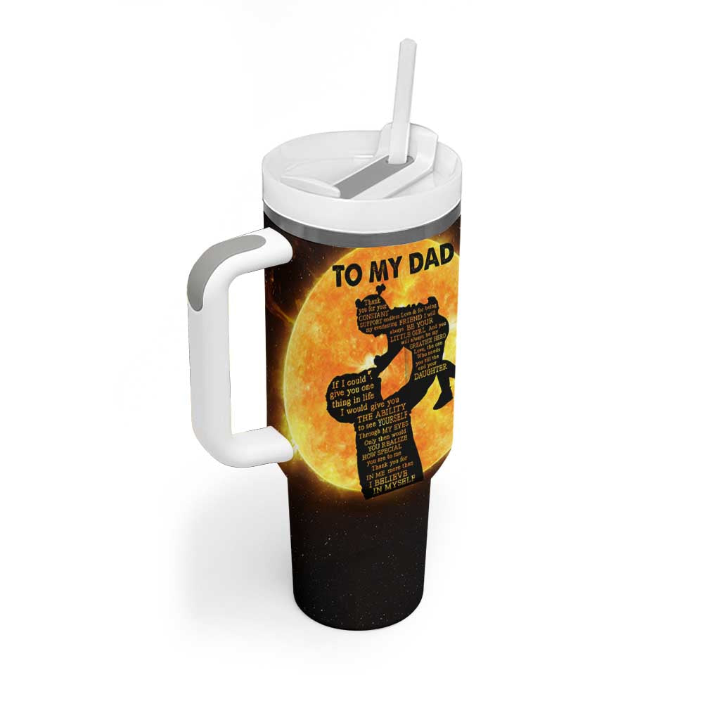 Dad Gifts From Daughter Tumbler With Handle Fathers Day Girl Dad