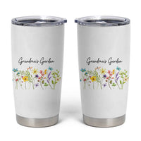 Grandmas Garden Tumbler Cup Flower Mothers Day Gift